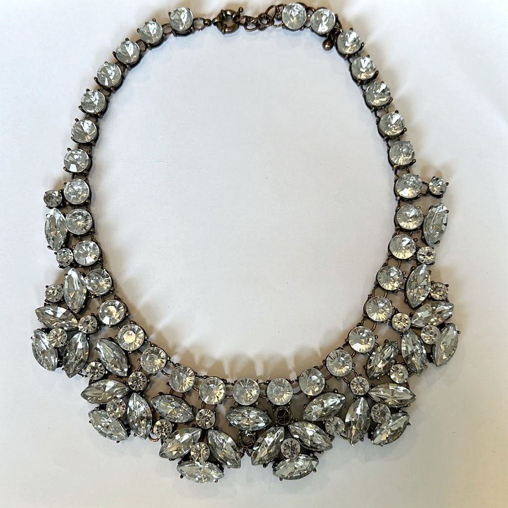 Glamorous Chunky Rhinestone Necklace